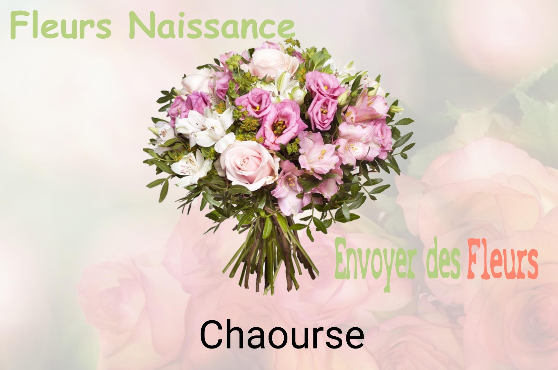 Bouquet de fleurs de naissance livré à Chaourse